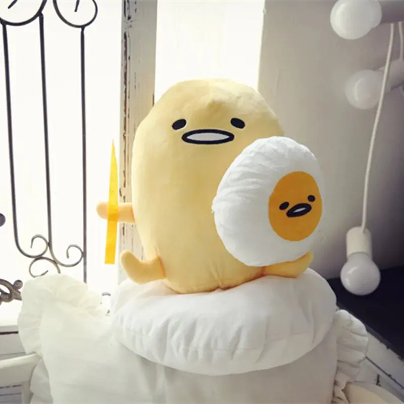 40 см милые Gudetama ленивое яйцо плюшевые подушки мягкие игрушки яйцо желток брат яйцо jun мягкая подушка подарки на день рождения для детей девочек