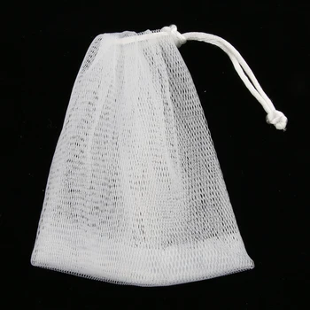 

5 Pieces Small Drawstring Exfoliating Mesh Soap Saver Pouch Bag Sack Holder