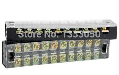 

Free Shipping 2 Pcs Terminal Barrier Strip Block 10 Position 600V 25A