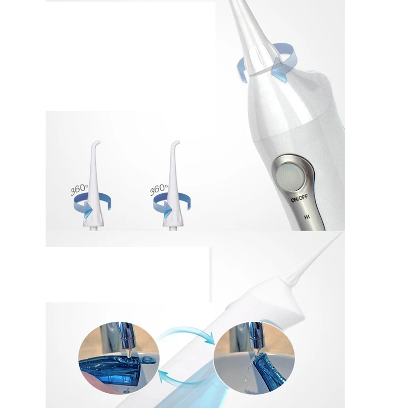 Перезаряжаемый портативный ирригатор для чистки полости рта, зубная нить для чистки полости рта, струя воды, инструмент для ухода за зубами
