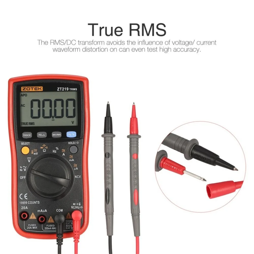 ZT219 тестер цифровой richmeters мультиметр rm219 multimeter mastech транзисторов esr meter транзистор