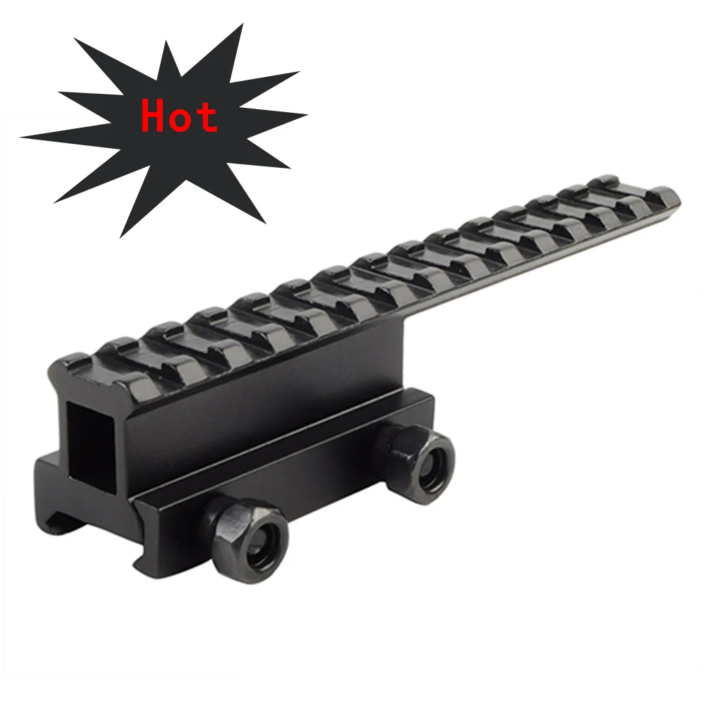 Airsoft Military 20mm Scope Mount Base Flattop Riser Extended Long Pour