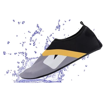 

2019 Unisex Sneakers Women Men Water Shoes Printed Lightweight Anti-slip Quick Drying Slip On Socks Footwear