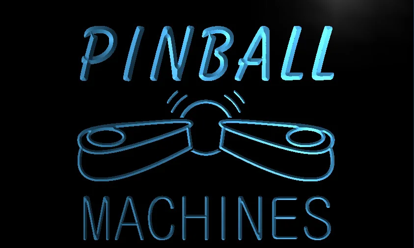 

S079 Pinball Machines Bar Beer Pub LED Neon Light Sign