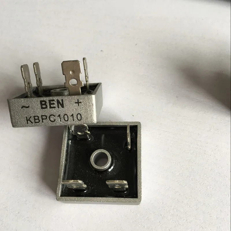 

1pcs Single phase rectifier bridge KBPC1010 Metal Case Bridge Rectifier