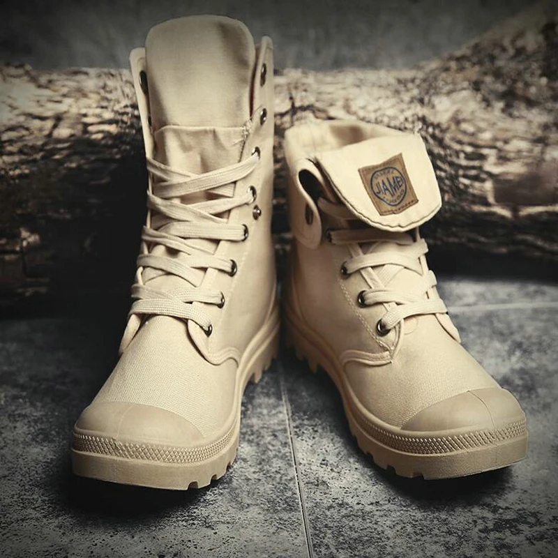 New Springautumn Fashion Martin Boots Male High Top Casual Canvas Motorcycle Flats Lace Up Ankle Army Qa 05 huismerk kopen in de aanbieding New Springautumn Fashion Martin Boots Male High Top Casual Canvas Motorcycle Flats Lace Up Ankle Army Qa 05 huismerk kopen in de aanbieding