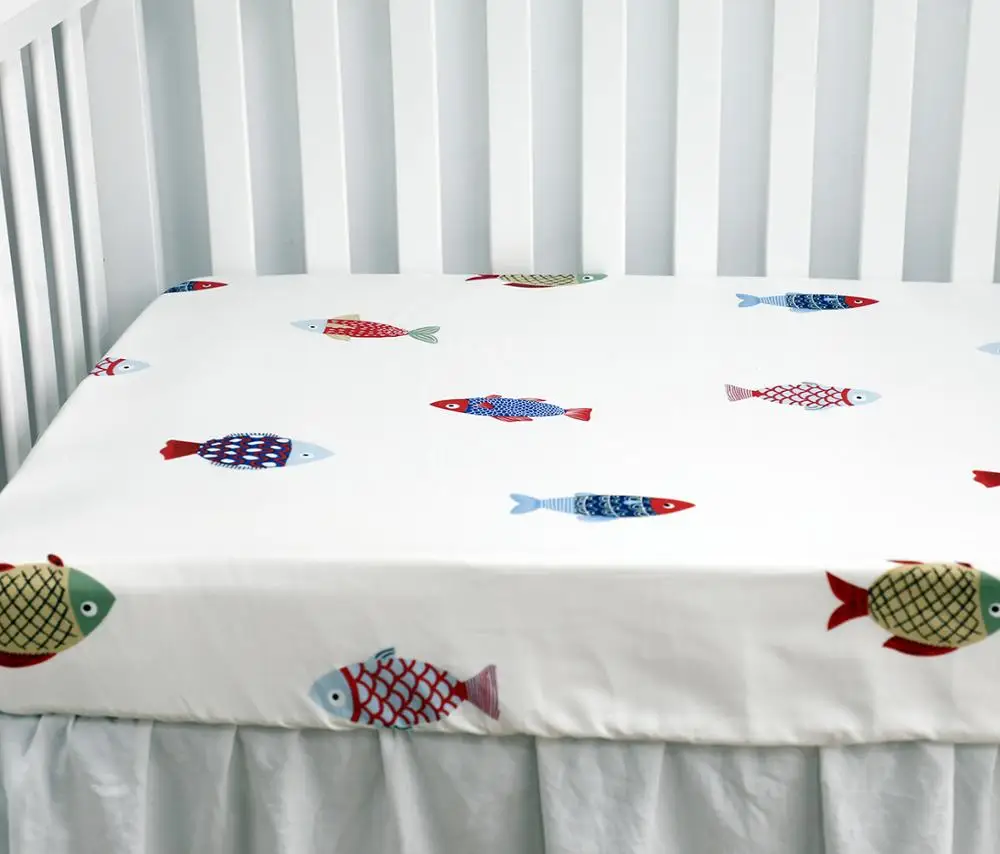 fitted crib sheets girl