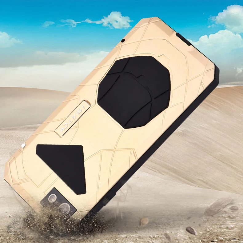 

Case For Apple iPhone 7 8/ Plus Luxury Outdoor Army Tactical Shockproof Waterproof Metal Silicone Gorilla Glass Hard Case Cover