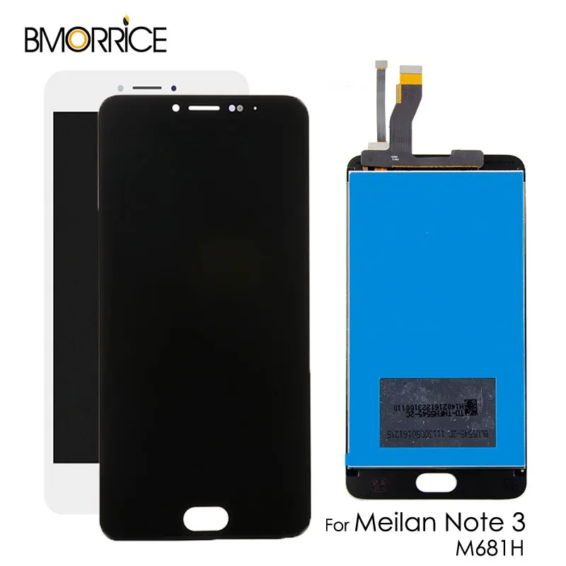 Для Meilan Note 3/Meizu M3 Note M681M M681C M681Q M681H Полный ЖК-дисплей+ кодирующий преобразователь сенсорного экрана в сборе черно-белый 5,5"