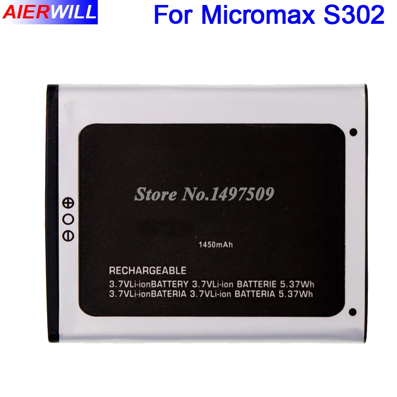 Для Micromax S302 аккумулятор высокого качества 1450mAh аккумулятор|Аккумуляторы для