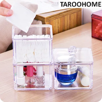 

1pc Acrylic Cotton Storage Box Desktop Cosmetics Storage Box Jewelry Finishing Box Small Box Underwear Organizer