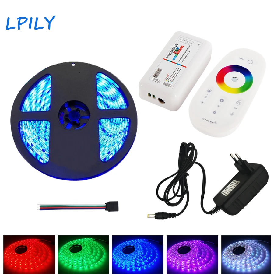 В 5 м 10 15 20 светодио дный Светодиодная лента 5050 60 LED s/m Rgb не водостойкая Диодная