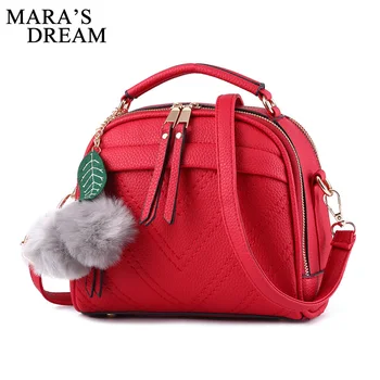 

Mara's Dream 2018 Women Shoulder Bag Candy Colors PU Leather Tassel Crossbody Bags For Women Messenger Bag Girl Zipper Bag