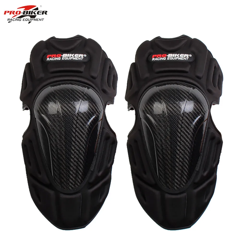 Carbon Fiber Motorcycle Motocross Knee Protection Pads Racing ATV Knee