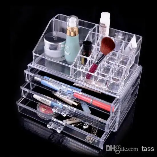 Husarbejde overtale handicappet New Fashion Clear Acrylic Cosmetic Box Jewellery Makeup Organizer Case 3  Drawers SF 1304 Free Shipping|3 drawer|acrylic cosmetic boxcosmetic box -  AliExpress