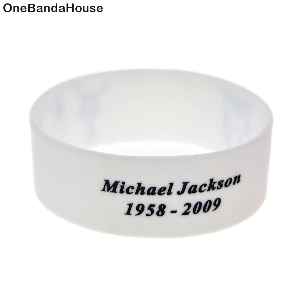 

1PC Black and White Michael Jackson Silicone Bracelet