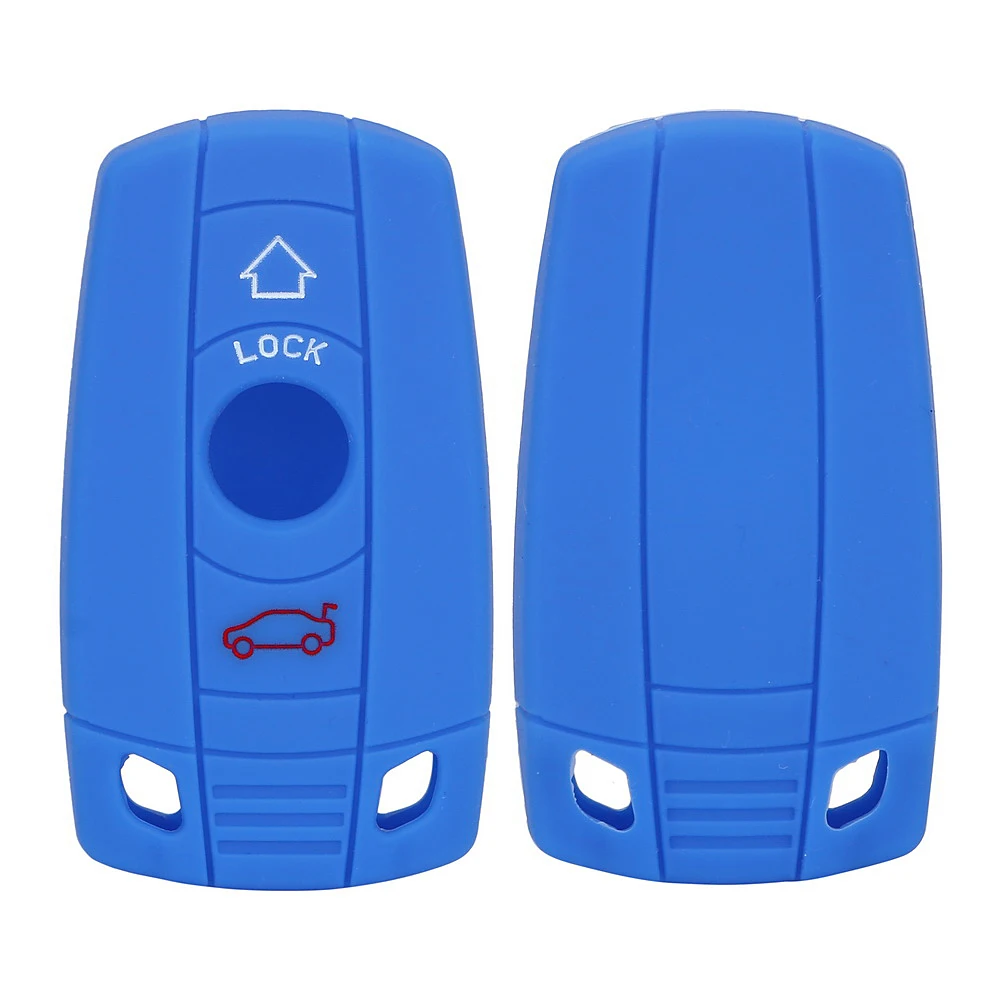 

Key Shell Fob Auto Key Cover Remote Key Car Styling Silicone Key Case For Car Fashion For BMW 5 Series E90 E91 E92 E60 3 Buttons