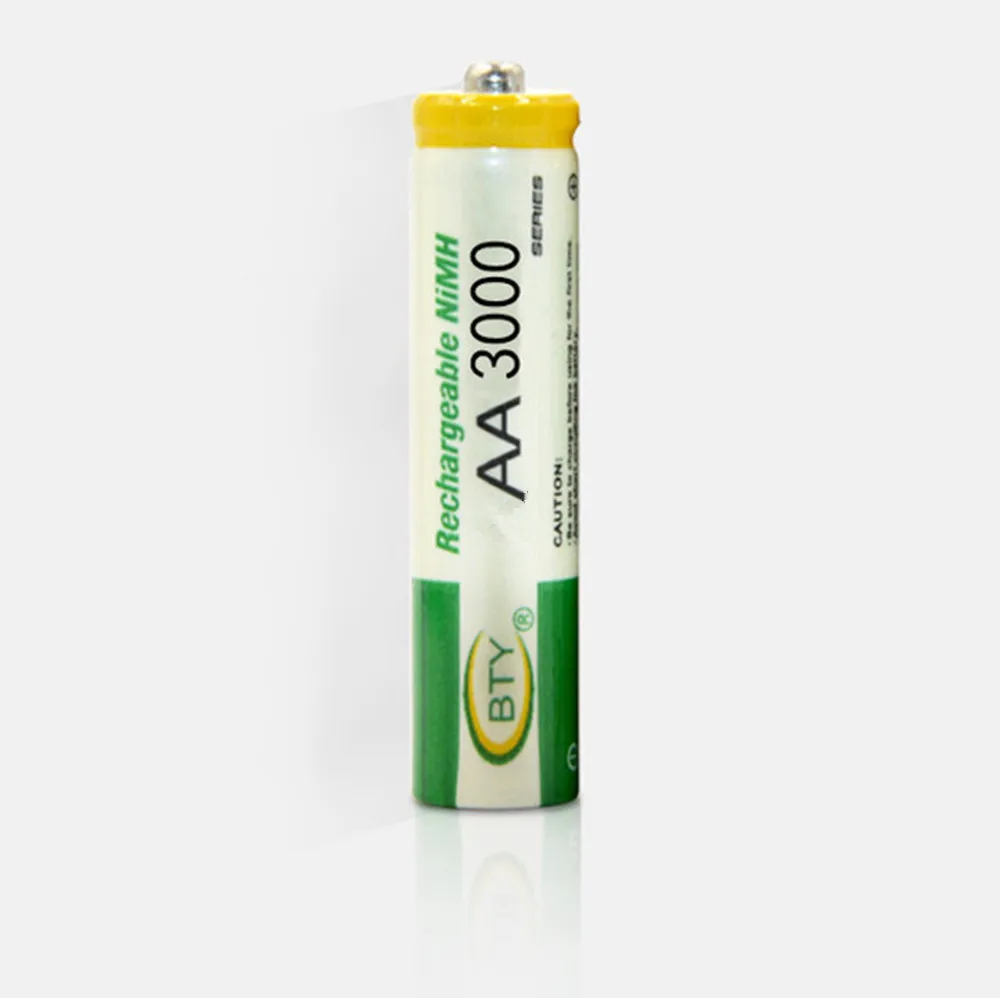 

1pcs/lot 1.2V AA rechargeable battery high power high density 3000mAh AA rechargeable NI-MH battery