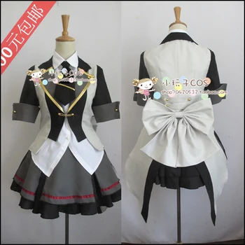 

AKB0048 Takahashi Minami Cosplay Dress Costume Maid Uniforms white and Black Girl's School Uniform Woman Dress for Party
