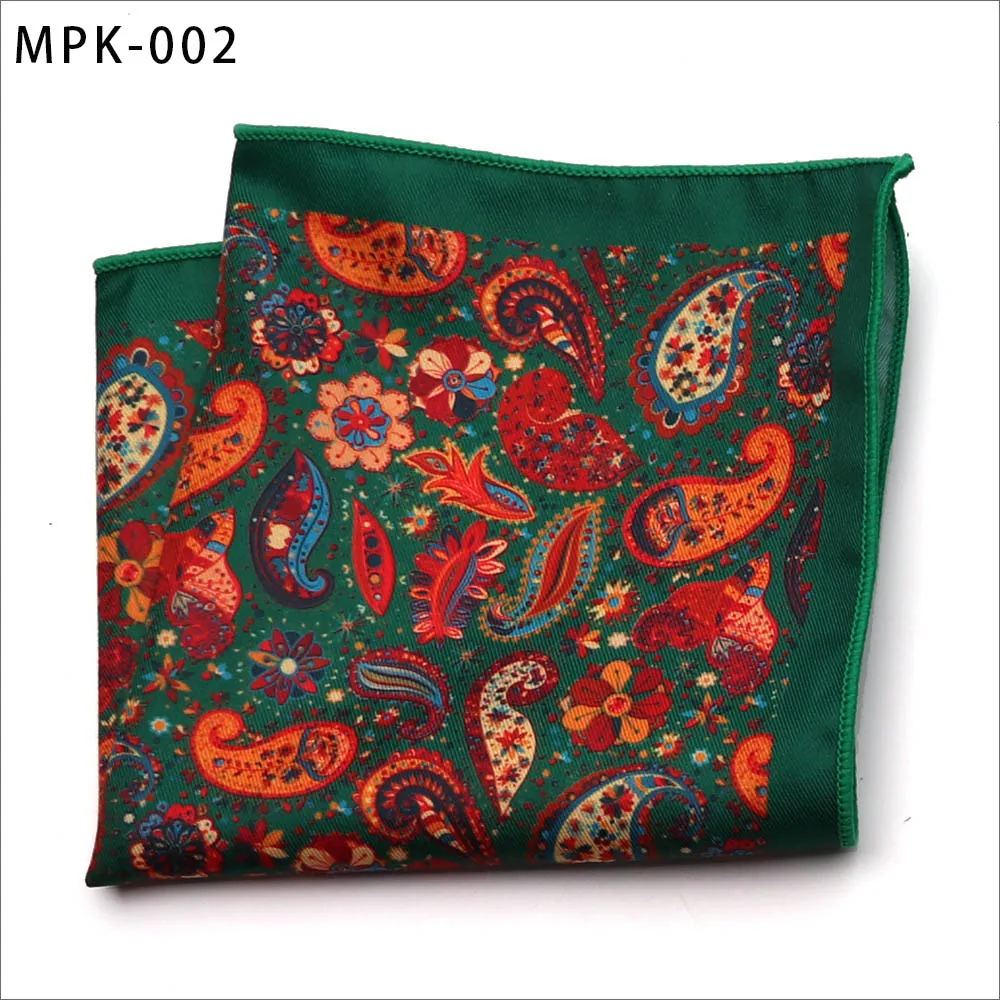 MPK-2 Новинка, модный мужской платок, карманный, квадратный, популярный, 25X25 см, большой, мужской, с узором пейсли, в горошек, нагрудные Платки для свадьбы, мужской костюм - Цвет: MPK-2