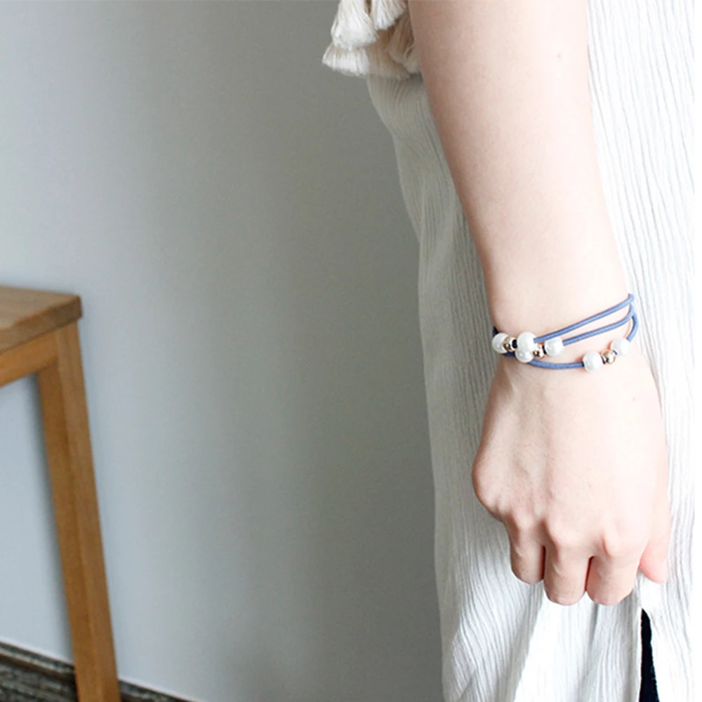 MISS ROSE 1 PC Girls Multi-Layer Pearl Hair Rope Styling Tools Solid Color Elasticity Hair Ring Hairband Hair Accessories MISS ROSE 1 PC Girls Multi-Layer Pearl Hair Rope Styling Tools Solid Color Elasticity Hair Ring Hairband Hair Accessories