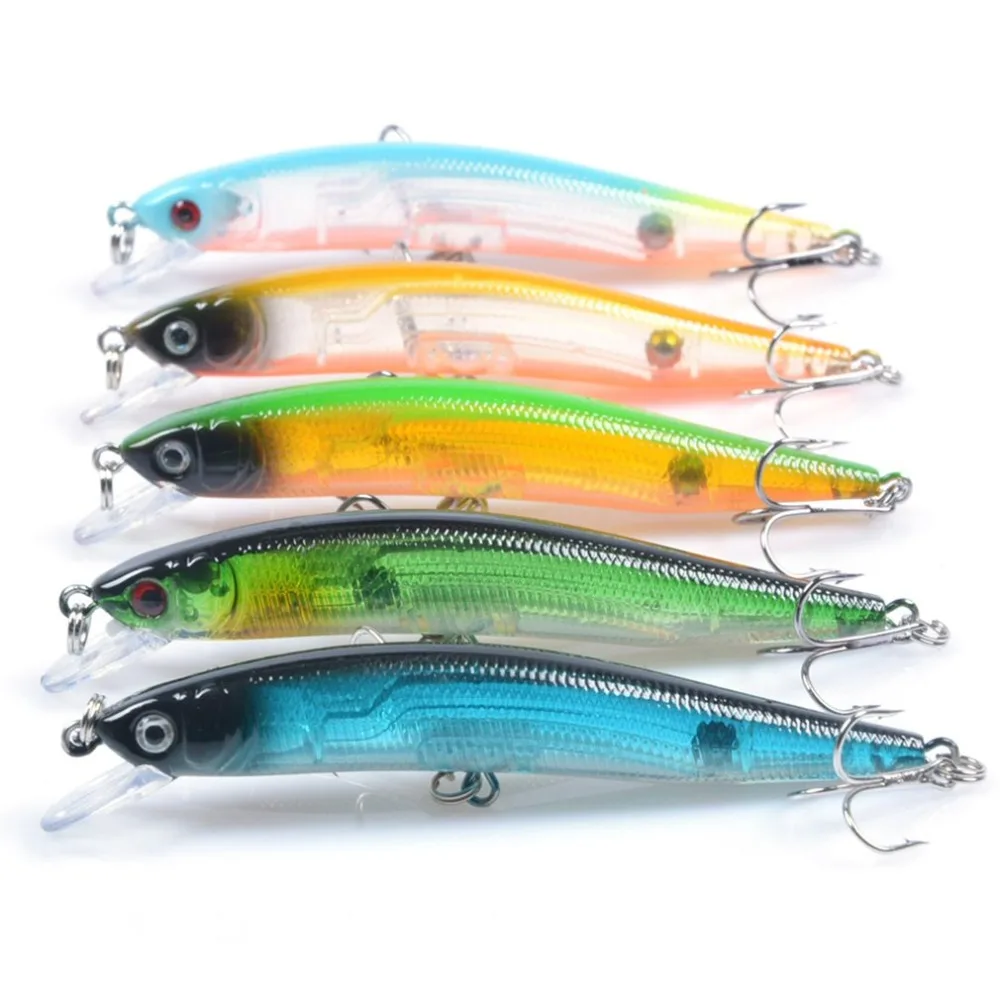 1 шт. 8 4 г 10 см рыболовные приманки Crankbaits с Тройной крюк-воблер Верховые плавающий