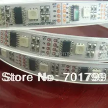 5 м светодиодная цифровая полоса, вход DC5V, WS2801IC(256 шкала); 32 шт. IC и 32 шт. 5050 SMD RGB каждый метр; без контроллера