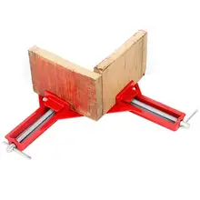 4pcs 90 Degree Right Angle Clip Picture Frame Fish Tank Woodwork Corner Clamp Fixed Clip Aluminium Alloy  Woodworking Hand Tool