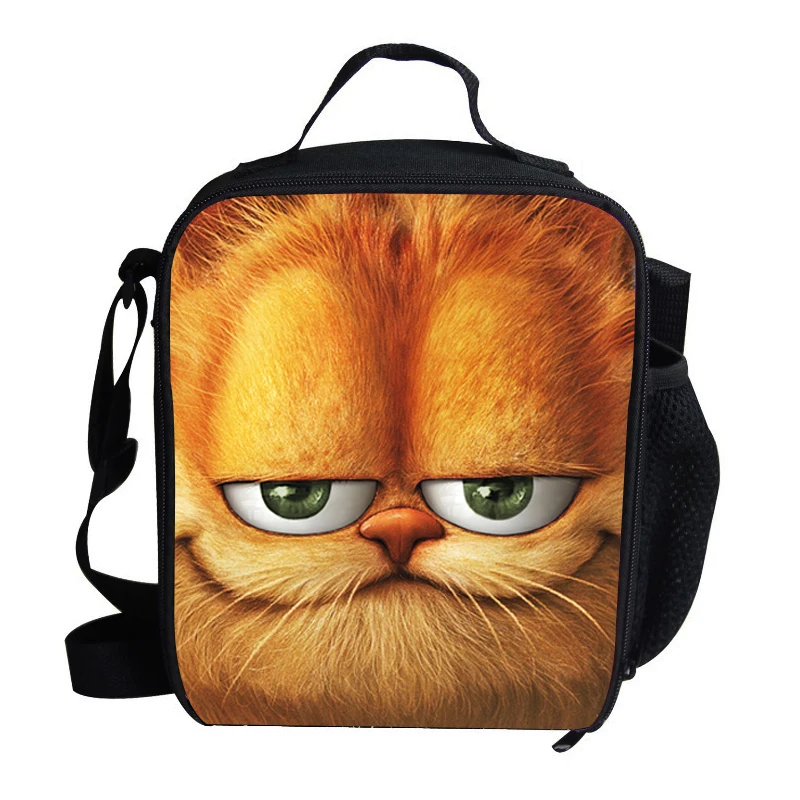 

Popuar Cute Lunch Bag For Children Boys Girls Picnic Garfield Print Insulated Lunch Bag For Food