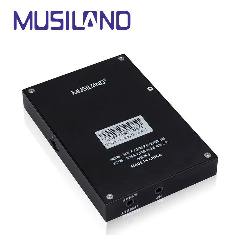 Новая улучшенная Портативная звуковая карта MUSILAND Monster 07MP Hi Fi HD аудио самодисплей