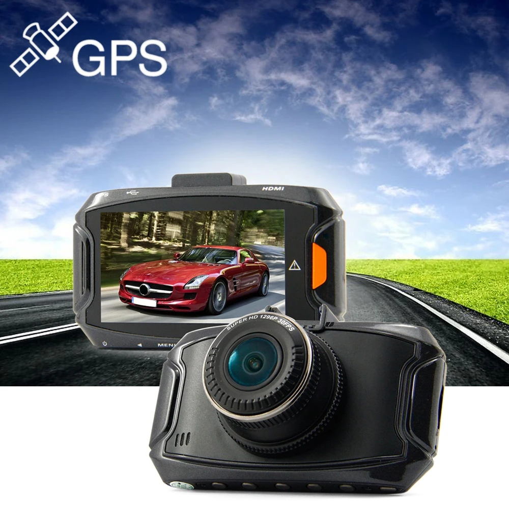 Gs90a 1296 P Super HD 2.7 дюймов 5mp 170 градусов Широкий формат GPS модуль Видеорегистраторы