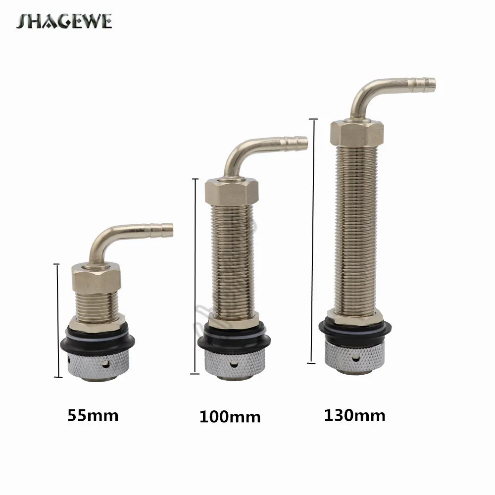 

Adjustable Beer Tap Faucet G5/8 Long Shank With 8mm Barb Elbow Draft Beer Dispenser Home brewing Nipple Shank Assembly