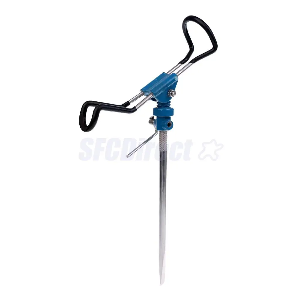 Stainless Steel Angle Adjustable Ground Insert Fishing Rod Holder