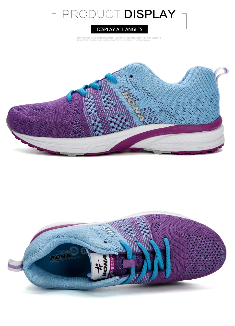 BONA/Новинка; кроссовки для бега; женские кроссовки для бега; дышащие сетчатые кроссовки на шнуровке; женская спортивная обувь для тренировок и фитнеса