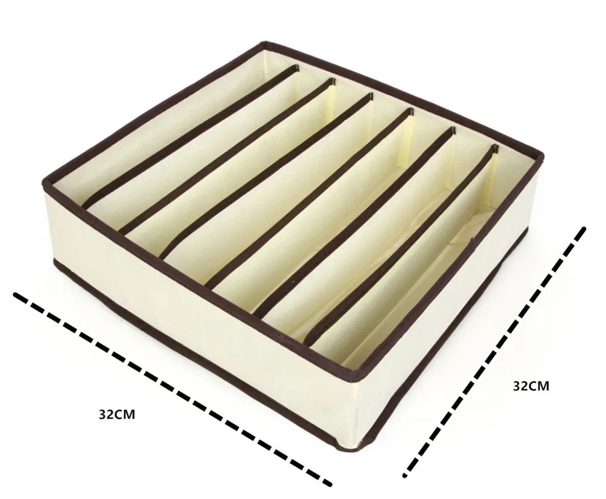Нижнее белье бюстгальтер коробка для хранения Одежда Органайзер Ящик разделитель Галстуки коробки для носков с крышкой Шкаф бюстгальтер трусы контейнер для хранения