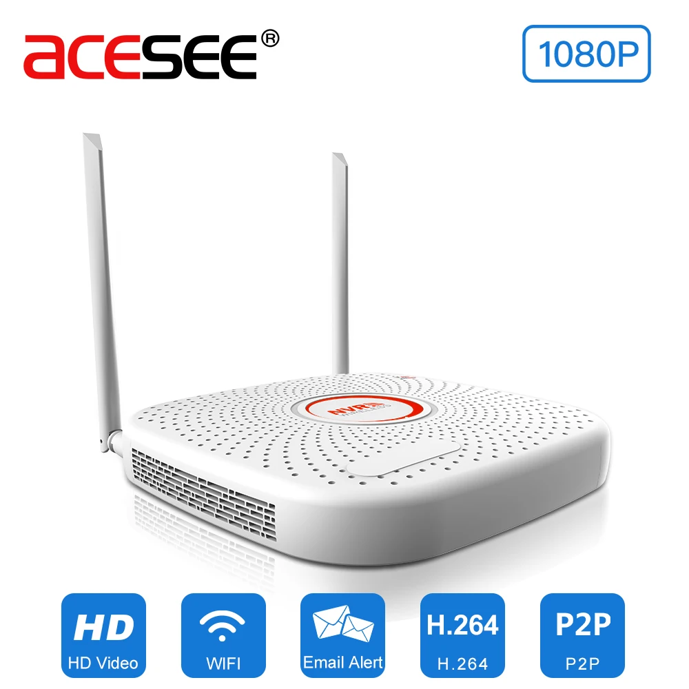 Acesee 9CH 1080 P автономный Беспроводной NVR WI-FI Регистраторы безопасности IP Камера