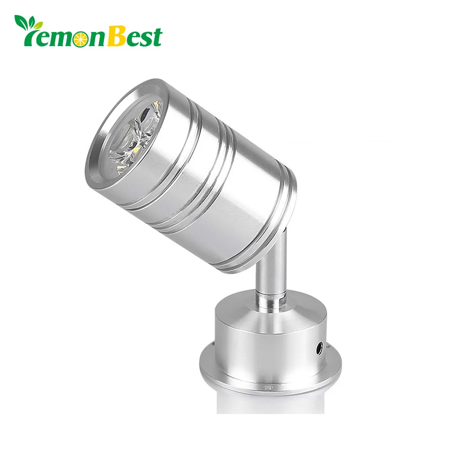 

LemonBest 360 Degree Rotary LED Light Bulb Spotlight Lamp 3W 5W with Moving Head Warm White Cool white AC/DC 12V Silver