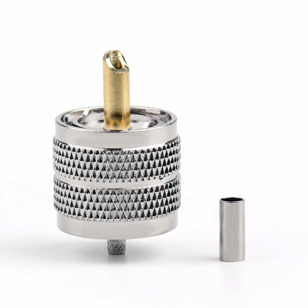 Areyourshop UHF штепсельная вилка Pl259 обжимный соединитель Адаптер для RG316 RG174 RG178 LMR100 10