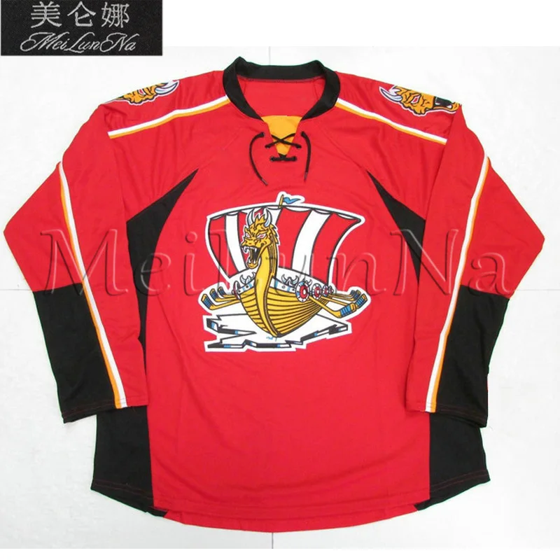 

MeiLunNa Customize Q Baie Comeau Hockey Drakkar Jerseys Home Road Third White Red Black Gold Sewn On Any Name NO. Size