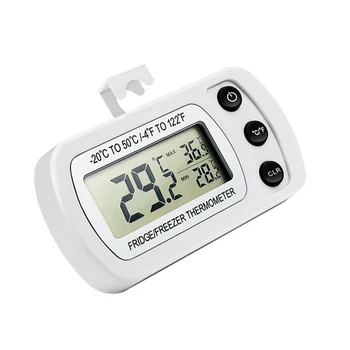 

Fashion Freezer Thermometer with Hook Waterproof LCD Digital Display Refrigerator Thermometers Function For Home Fridge JS23