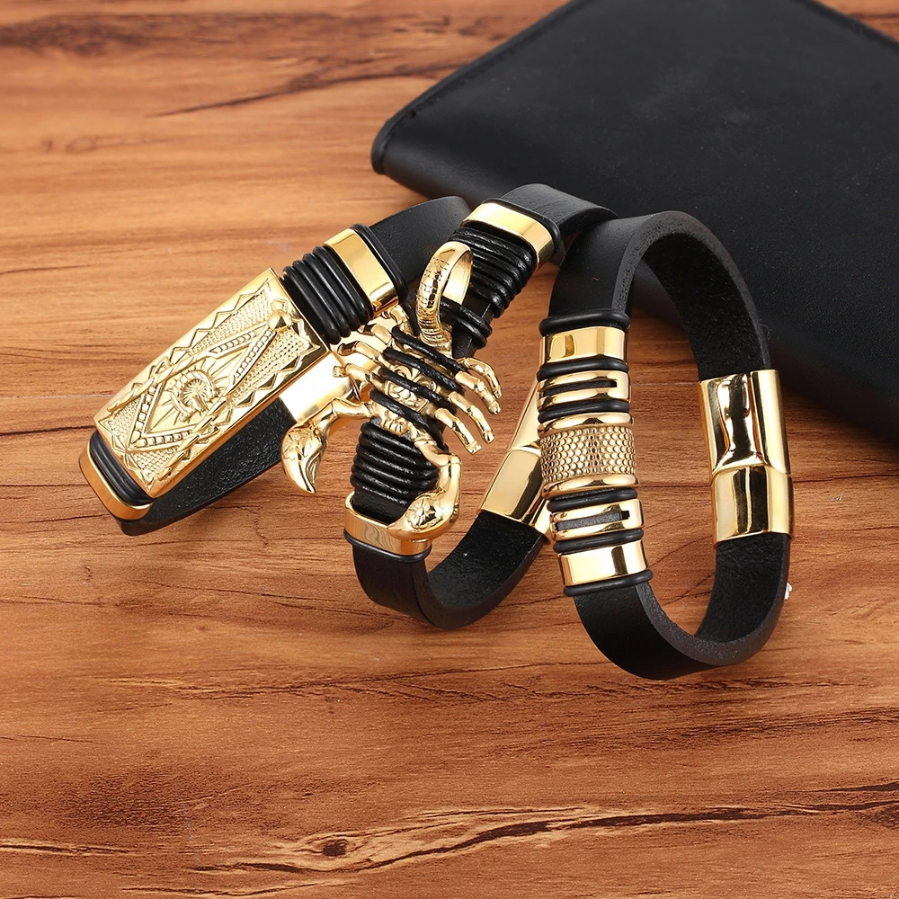 Genuine Leather Bracelet Jewelry For Birthday Gift