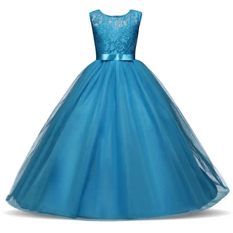 Kinder/платья для девочек; Одежда для девочек; летнее платье для девочек; платье для выпускного вечера для свадебной вечеринки; элегантная детская одежда; платье принцессы; vestidos longo - Цвет: L