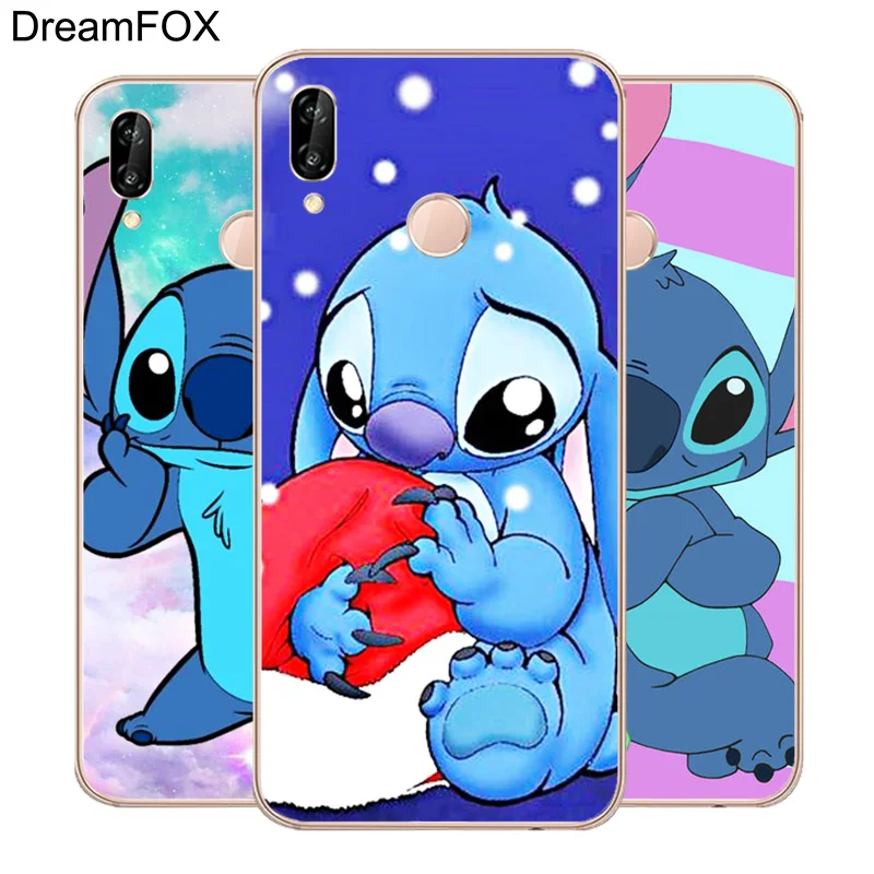 

DREAMFOX N116 Lilo Stitch Cute Soft TPU Silicone Cover For Huawei Honor 6A 6C 7X 9 10 P20 P30 Lite Pro P Smart Case