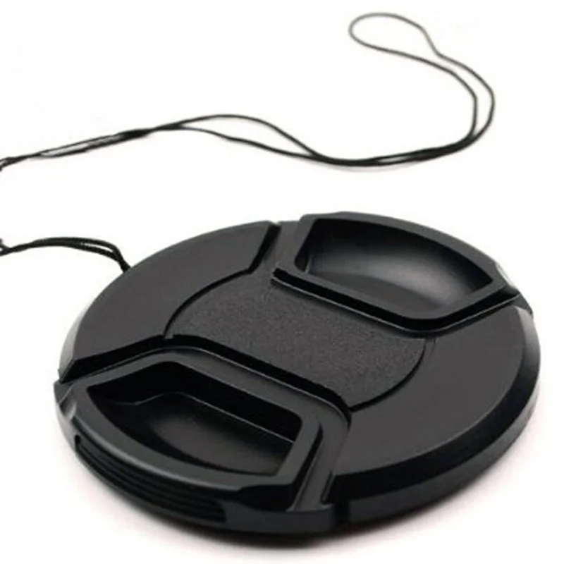 

1pcs Lens Cap Cover Snap on Center Pinch Lens Protective 46 49 52 55 58 62 72 77 Mm for Canon Eos Nikon Sony Olypums Fuji Lumix