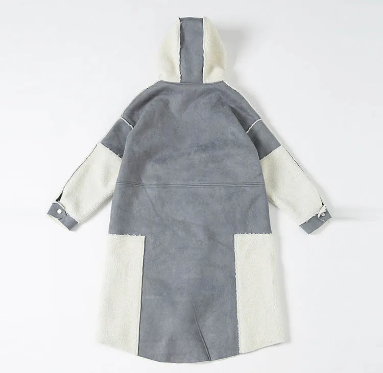 suede leather coat grey 12