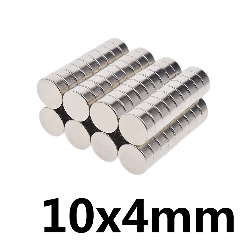

10PCS Strong Round Magnets Dia.10mm x 4mm 10*4mm N35 Rare Earth Neodymium Wooden Box Connection Magnet 10x4mm