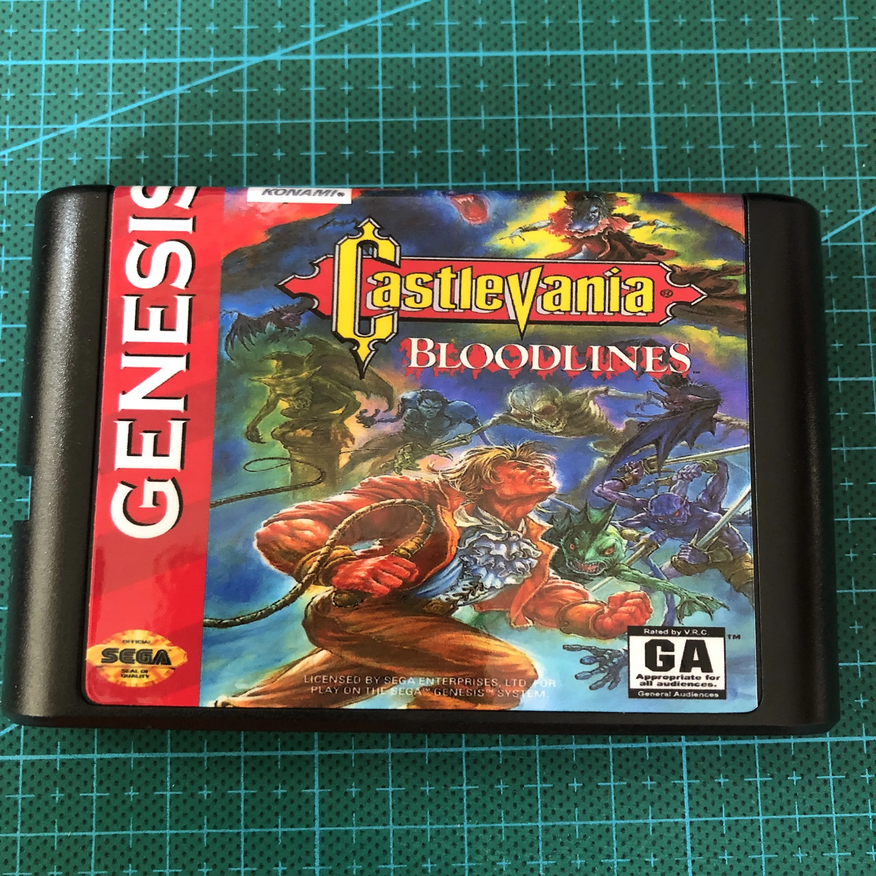 

Castlevania BLOODLINES (NTSC only) for 16 bit Game Card Game Cartridge for Sega Genesis Mega Drive