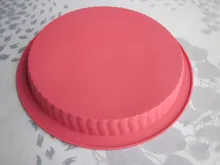 100% silicona gran tamaño pie pan, molde de pan, forma redonda, LFGB prueba envío gratis