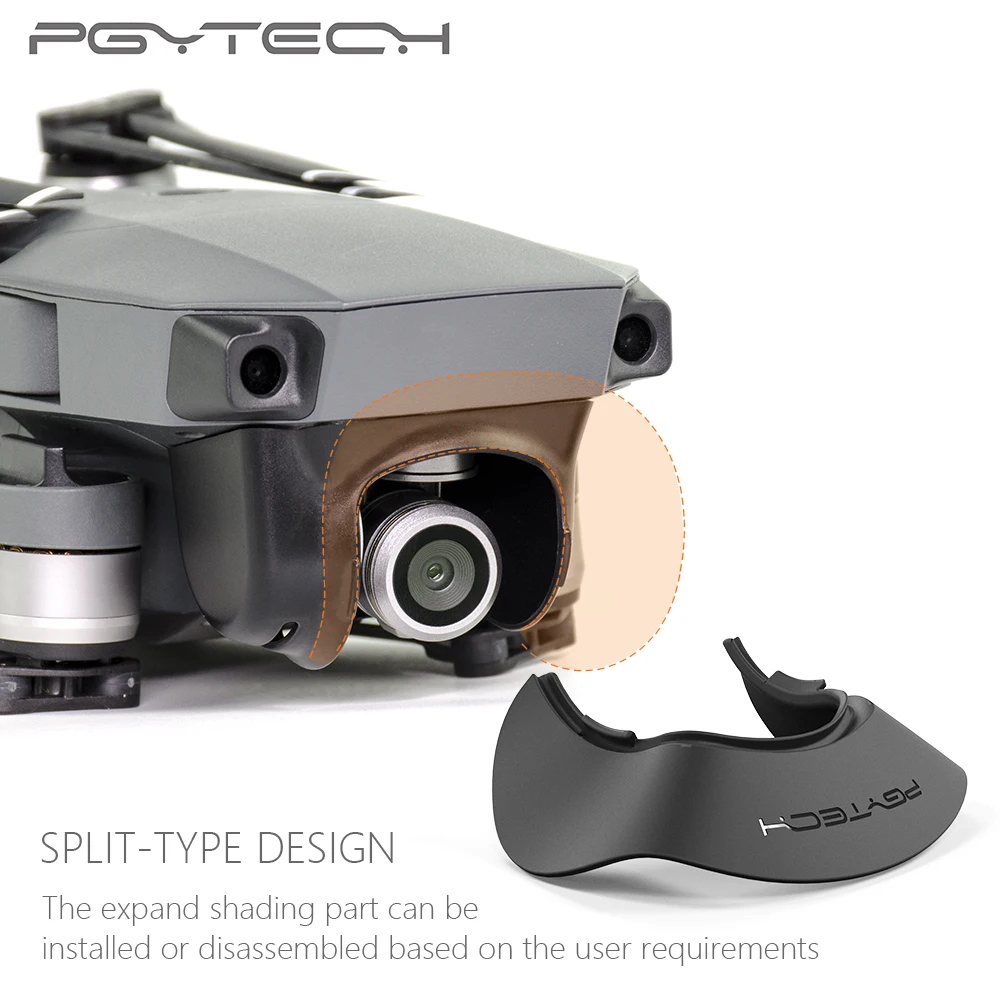 PGYTECH 5 шт./компл. бленда для объектива с ABS и PC защита для камеры для DJI Mavic Pro Анти-вспышка вся распродажа