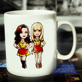 

New 2 Broke Girls Ceramic Coffee Mug White Color Or Color Changed Cup Caroline Max---Loveful